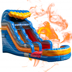 15' Single Fireblast Wet/Dry Slide